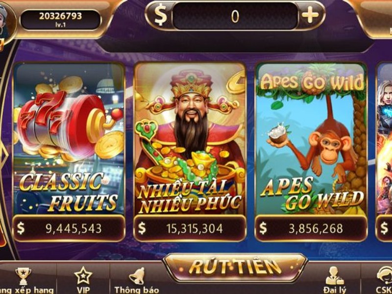 Hình ảnh máy slot cổ điển với biểu tượng trái cây