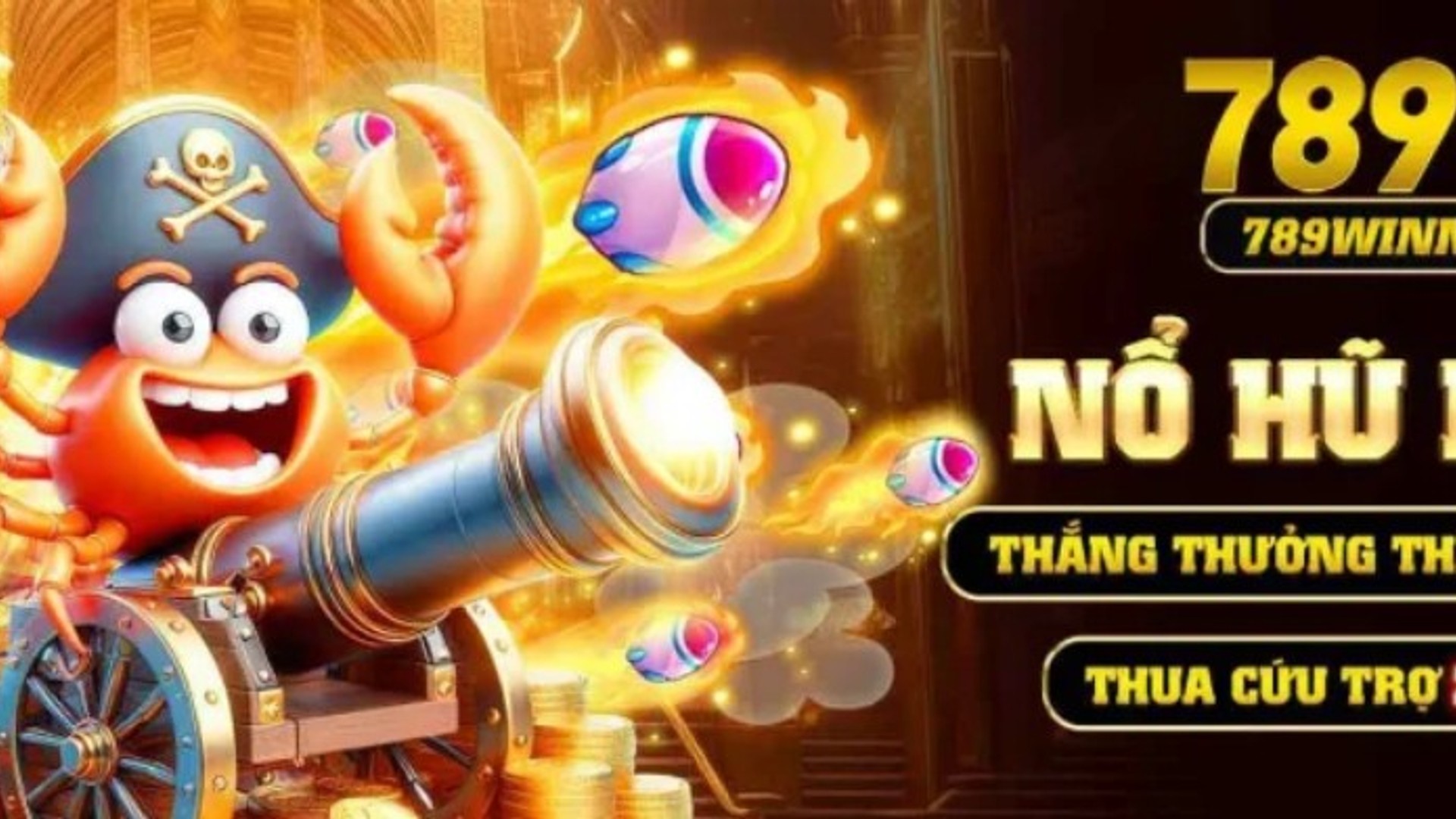 Hình ảnh quay hũ đổi thưởng tại FB68 với biểu tượng jackpot vàng rực rỡ