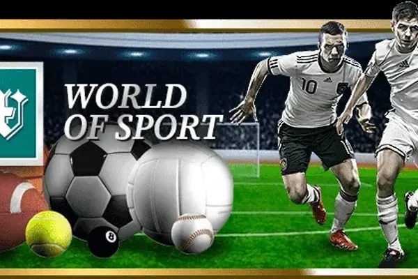 Biểu tượng đa dạng các môn thể thao trên nền xanh đậm